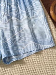 男士印花休闲哈伦裤 - 彩色 - 查看 4