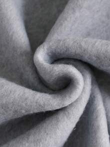 TOKVUE 男士字母刺绣拉链连帽衫和运动裤套装，休闲款 - 灰色 - 查看 7