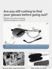 Joivida 可爱狗狗猫咪眼镜收纳盒免打孔壁挂式眼镜架防压床头时尚眼镜展示架 - 彩色 - 查看 8