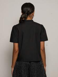 COUREZ Women Blouses - Black - View 3