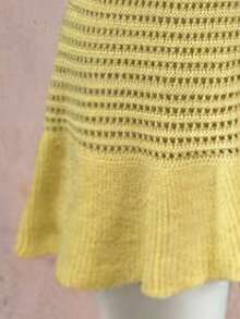 Selianne 优雅无袖V领女士迷你连衣裙，春夏款 - 淡黃色 - 查看 6