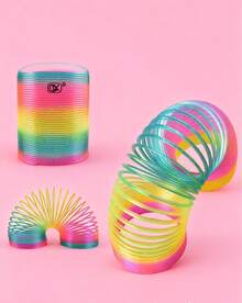 MINKOJA - BESTSELLERS 1-Pack Rainbow Slinky Toy - Classic Coil Spring Toy For Kids - Multicolor - View 9