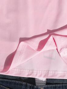 Áo dài tay trễ vai phong cách retro cho bé gái tuổi teen, áo thun trẻ em in chữ, dáng ôm, thời trang và đa năng, họa tiết sọc retro Y2K, chất vải có họa tiết, thoải mái và dễ phối đồ, quà tặng cho chị em gái, thích hợp cho mùa tựu trường, quà tặng lễ hội, mùa xuân, hè và thu. - Hồng - Xem 4