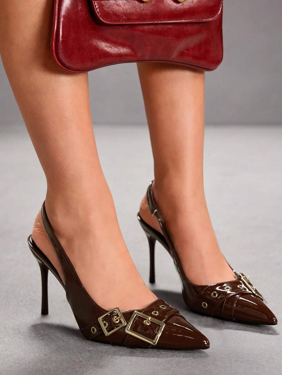 CUCCOO SZL 女士高跟鞋 - 紅木色 - 查看 1