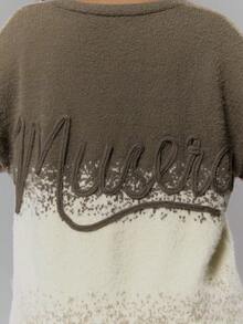 MUSERA Knit Ombre Striped Button Down Cardigan Streetwear Coolgirl Winter Sexy Casual Odd Drift - Multicolor - View 6