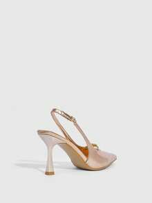 CUCCOO SZL Women's High Heel Pumps, Office/Commute High Heel Pumps, Fashionable High Heel Pumps - Champagne - View 9