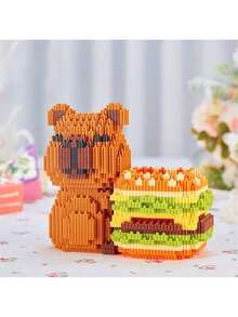 Bộ gồm 700 khối nhựa nhỏ, có thể lắp ráp thành hộp đựng bút hình trái tim bằng quả đào, mô hình trang trí làm quà tặng, quà sinh nhật, quà Giáng sinh và nhiều hơn nữa. - Nhiều màu - Xem 8