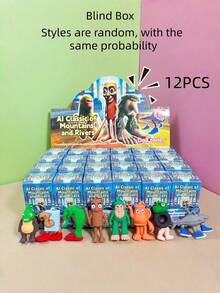 POKOJA LAND 1/12/24PCS Đồ Trang Trí Mini Sưu Tầm Sinh Vật Thần Thoại Thiết Kế Đầy Màu Sắc Sơn Hải Tĩnh Hộp Bí Ẩn Dành Cho Người Lớn, Quà Tặng Sưu Tầm, Trang Trí Nhà Cửa Văn Phòng, Phù Hợp Mọi Mùa, Bất Ngờ Ngẫu Nhiên - Nhiều màu - Xem 9