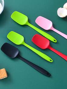 1Pc/3Pcs Silicone Spatulas Set, Silicone Scraper Spatula, Mini Silicone Spatula, Jam Scraper, Heat Resistant Butter Scraper, Mixing And Baking Tools, Kitchen Gadgets, Home Essentials, Baking Tools - Multicolor - View 2
