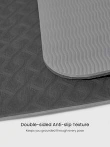 GLOWMODE Zen Fold 柔软轻便双面防滑可折叠瑜伽垫，适用于瑜伽馆、健身房、日常运动。 - 灰色 - 查看 3