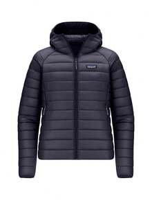 Women's Down Sweater Hoody Navy Blue - Dusty Blue - View 1
