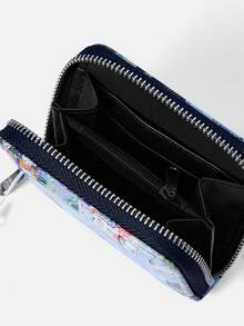 ROMWE Kawaii 花卉图案女童短肩带钱包吊坠 - 花女孩短淺包 - 查看 6