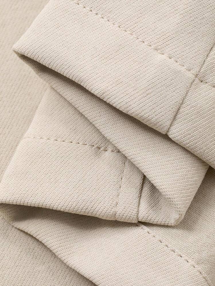 Women's Solid Color Split Wide Leg Casual Pants, Spring/Summer