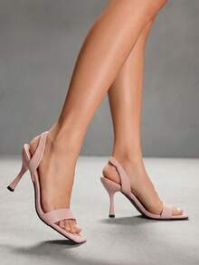 CUCCOO SZL Women's Fashionable Elegant Commuting High Heel Sandals - Pink - View 3