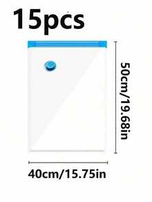20/10/8/5/1件真空压缩袋，旅行收纳袋，衣物收纳袋，可重复使用真空袋，节省高达80%的空间，适用于夹克、衬衫、棉被、裤子、家居、宿舍、衣柜、卧室、浴室、旅行、返校季卧室、收纳袋、家居收纳、女式白色T恤、女式黑色裤子、女士冬装、连衣裙 - 彩色 - 查看 17