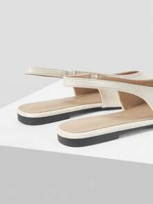 Mnmlis Women's Backless Slip-On Flats, Versatile & Comfortable, New Spring/Summer Design Valentine's Day - Apricot - View 7