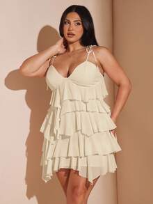 SHEIN BAE Plus Size Dresses - Apricot - View 5