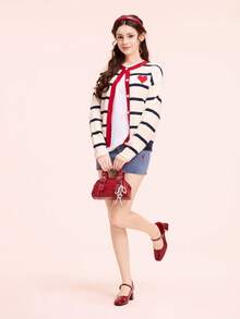 CUCCOO DOLLMOD Women's Round Toe Burgundy Mary Jane Shoes, Sweet & Cute, Versatile & Comfortable, School Style - Burgundy - View 6