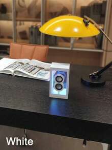 Teckwe 无线蓝牙音箱，带RGB灯光和定制透明设计（800mAh超长续航） - 彩色 - 查看 2