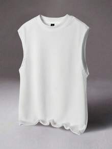 STYNVO Áo tank top nam cổ tròn kẻ sọc thoải mái, phù hợp cho các dịp thường ngày, công sở, kinh doanh, hẹn hò, giải trí, tiệc tùng, tụ họp, có thể mặc riêng hoặc phối cùng trang phục thường ngày, món quà tuyệt vời cho bạn bè. - trắng - Xem 1