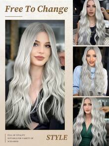 50g 20Pcs Tape In Human Hair Extensions, Silver Gray Straight Remy Hair, Salon‑Grade Quality, Silky Seamless Invisible Design, Long‑Lasting Texture With Thick Ends For Women Daily Styling - SGray - View 7
