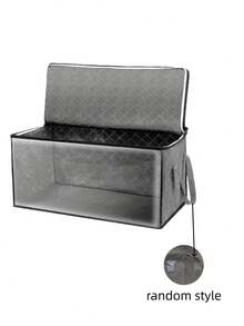 3 PIEZAS Caja de almacenamiento plegable con ventana transparente y asa resistente, organizador de tela plegable para ropa, ropa de cama, almohadas, mantas, juguetes, gran capacidad para armario, dormitorio, hogar, diseño apilable duradero - Multicolor - Ver 9