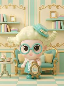 TOYCITY 1 Stück "Bubble Dream" Serie Überraschungsbox Figur, Chibi Charakter Figur mit 16 regulären Stilen & 4 versteckten Überraschungen, sammelbare Kunstspielzeug mit verspielten Akzenten, ideal für Schreibtischdekoration, Heimdekoration & Partyfavors, perfektes Festivalgeschenk für Freunde & Familie, tolles Valentinstags-Geschenk für Sammler & Enthusiasten, Frühling bis Sommer - Tide Play Blindbox - Übersicht 7