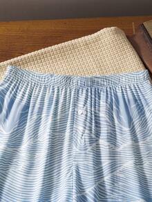 男士印花休闲哈伦裤 - 彩色 - 查看 5