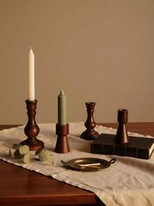 Zazumi 1pc Vintage Copper-Color Candle Holder, European Style Decorative Candle Stand For Bedroom, Living Room, Hotel, Wedding, Church, Cafe, Holiday Gift,Cozy Home, Rama Table Decor, Mother's Day Gift, Party Use, Family Dining, High-End Restaurants Supplies, Housewarming Gift - multicolor - View 13