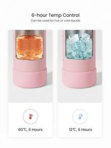 GLOWMODE 34 OZ Sip And Go Double-Layer Stainless Steel Loop Handle Magnetic Phone Holder Non-Slip Base Water Bottle Daily Casual Office Active - Red - View 2