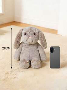 Cute Shaped Small Pig And Rabbit Plush Toys With Super Matte Carved Print Rabbit Fur Ultra-Soft Short Plush Material 28CM Handmade Dolls Fiber-Filled Animals Crochet Dolls Perfect Gift For Parents - Multicolor - View 9