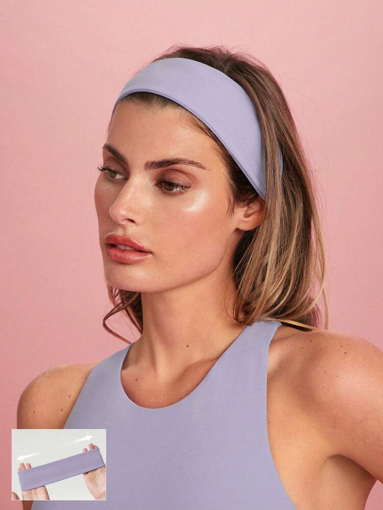 FeatherFit™ Warm-Up Sweat-Wicking Stretchy Non-Slip Grips Headband Yoga Pilates Gym Workout Training Daily Active Wear