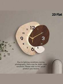 1 PIEZA Reloj de pared decorativo abstracto y creativo, movimiento de cuarzo súper silencioso, sin tic-tac, adecuado para decorar relojes en salas de estar, dormitorios, oficinas, restaurantes y cafeterías, regalo decorativo perfecto para amigos y familiares, decoración del hogar, decoración de la habitación - 1pc - Ver 12