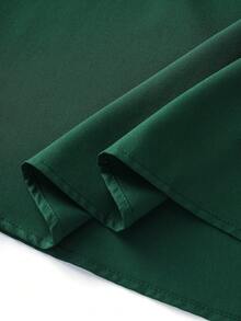 GlowEve Women's Embroidered Collar Waist A-Line Elegant Everyday Vacation French Retro Commute Fashion Valentine's Day Date Street Versatile Party Midi Dress, Olive Green, Early Spring/Spring-Summer - Green - View 6