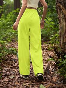 In My Nature Women's Casual Outdoor Solid Color Pants - Mustard Yellow - View 4