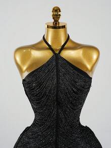 BamGleam Women Short Dresses - Black - View 6