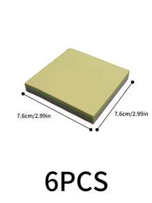 1/4/6/12pcs Sticky Notes 3*3in Color Notepad Student Notepad Office Message Pad Self-Adhesive Note Paper Suitable For Office Home School Use,School Supplies,Back To School - Multicolor - View 13