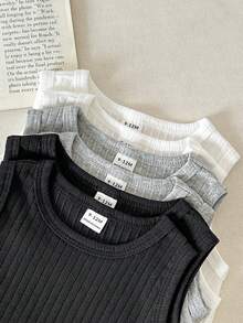 SHEIN Vintaside Kids Baby Boys Bodysuits - Multicolor - View 6