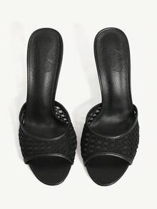 CUCCOO CHICEST Women Heeled Sandals Wedding Shoes - Black - View 2