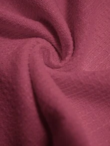 Aveloria Rosie 斜纹软呢面料优雅时尚修身女式外套，带纽扣口袋；斜纹软呢喇叭简约风女式半身裙，两件套 - 玫紅色 - 查看 8