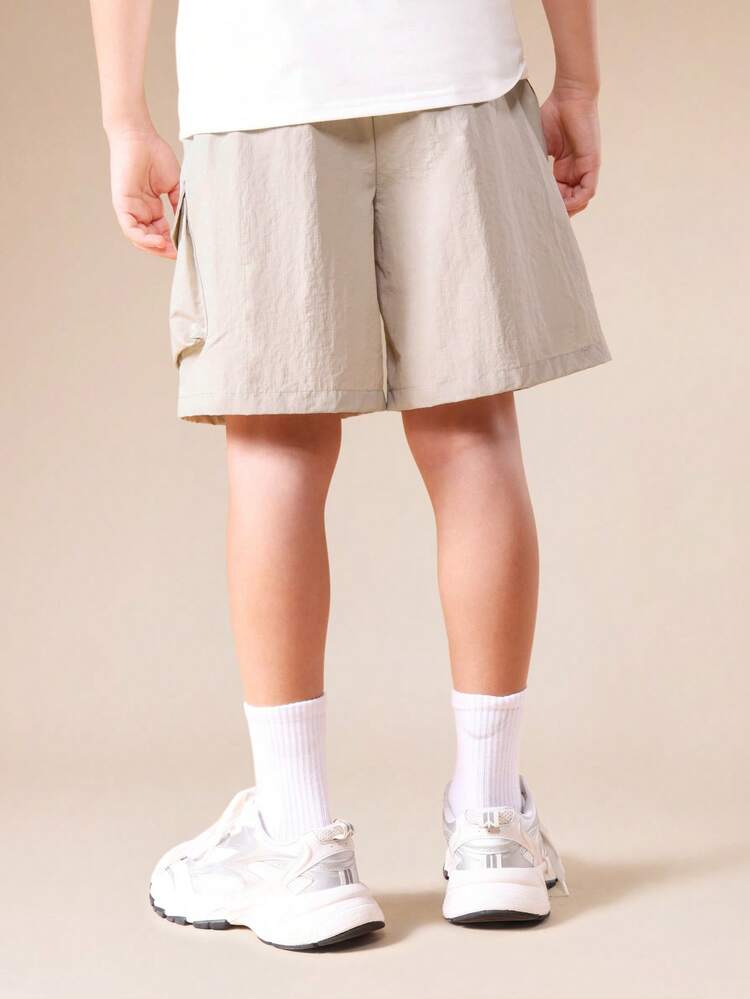 Utility Nylon Shorts With Side Pockets