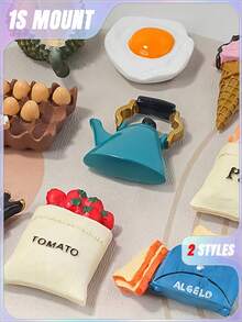 7 件食物冰箱贴 食物磁铁 用于冰箱贴 装饰性可爱磁铁 冰箱贴 适用于厨房 强力树脂磁铁 家居装饰 办公室 情人节、情人节婚礼、生日、厨房 和各种形状的肥皂模具 适用于情人节、情人节婚礼、生日、厨房、婚礼用品、礼物 学校用品、厨房装饰、客厅装饰 - 彩色 - 查看 7