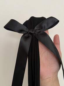 Vibekara 加大码性感黑色蝴蝶结露背吊带衫 - 黑色 - 查看 5