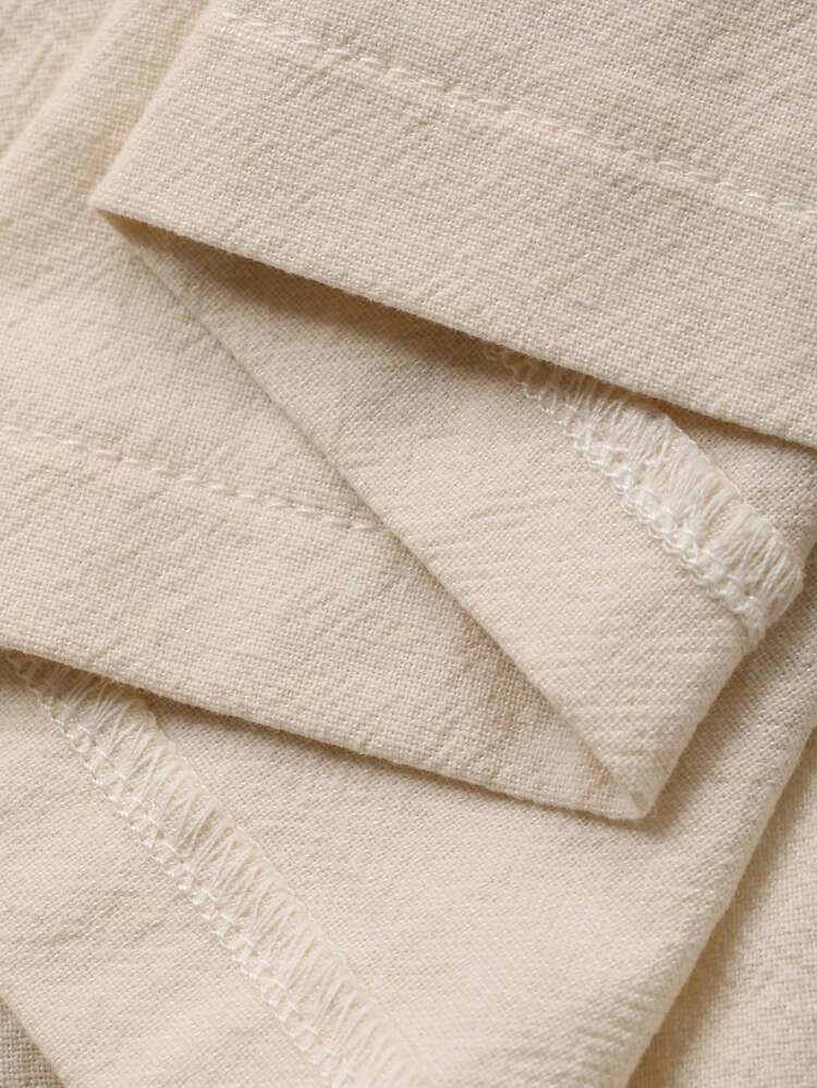 Men's Summer Palm Tree & Letter Print Short Sleeve Shirt And Shorts Pajama Set