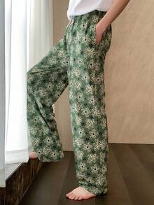 DAZY Quần dài nam mặc nhà, cạp chun, họa tiết hoa nhiều màu sắc mùa xuân. - Nhiều màu - Xem 7