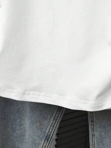 Blusa de manga corta con lazo de contraste de estilo preppy, cintura fruncida para niñas preadolescentes, camiseta casual y versátil - Multicolor - Ver 4
