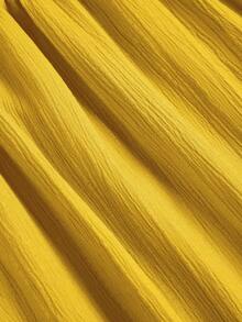 Đầm dài tay dáng chữ A ôm sát, màu trơn, cổ đứng, xẻ tà trước, cúc hình giọt nước, thiết kế cao cấp, thắt eo của SOLERSUN dành cho nữ, thanh lịch và thoải mái, thời trang công sở, kiểu dáng mới, mặc hàng ngày, năm mới, thu đông, hẹn hò, Giáng sinh, thời trang nữ. - Màu Mù tạt vàng - Xem 8