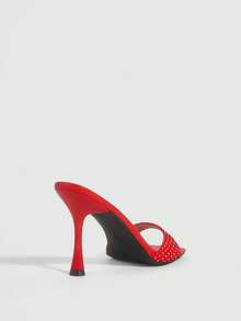 CUCCOO SZL Sandalias de gladiador para mujer - Rojo - Ver 4