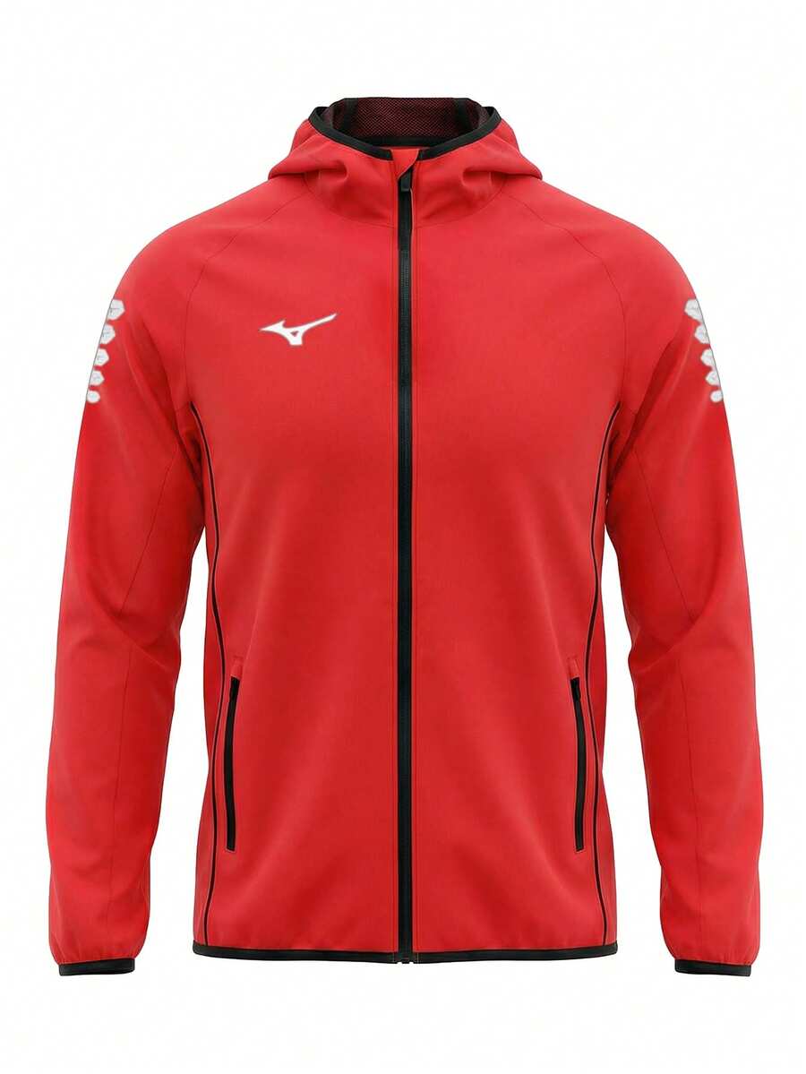 Mizuno Men's Sports Jackets Red - Red - View 1