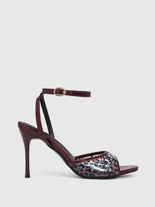 CUCCOO SZL Sandales à talons pour femmes - Jujube - Voir 6